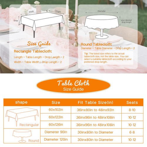BIGTONE 12 Pack White Rectangle Tablecloth 60 x 102 Inch, Cross Ribbon Packing Reusable Table Clothes for 6 Foot Tables, Wrinkle Resistant Polyester Fabric Table Cover for Wedding, Party, Banquet