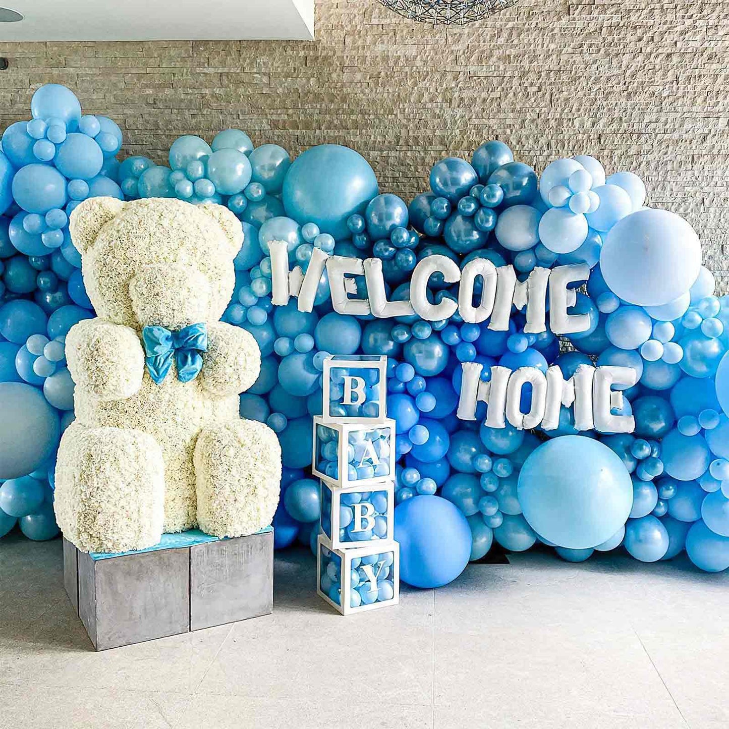 PartyWoo Pearl Light Blue Balloons 100 pcs 5 Inch Baby Pastel Blue Balloons for Graduation Baby Shower Gender Reveal Weddings Anniversary Under The Sea Theme Birthday Party Decorations Blue-Z02