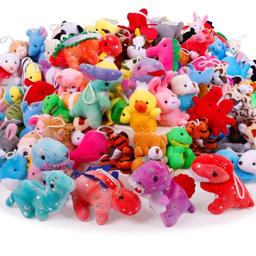 Destlife 72 Pack Mini Stuffed Animals, Small Stuffed Animals Bulk, Claw Machine Carnival Prizes, Kindergarten Graduation Gifts, Plush Toys for Classroom Treasure Box, Party Favors for Kid