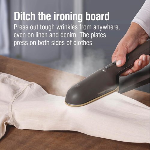 CHI SteamPress Handheld Garment Steamer - 3-in-1 Design, 200ml Tank, Fast Heat-Up in 25 Seconds, Black