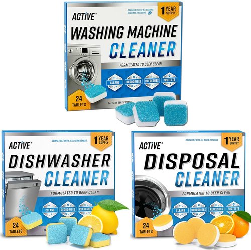 Appliance Refresh Bundle - Skiennix Washing Machine & Dishwasher Cleaning Tablets | 12-Month Supply