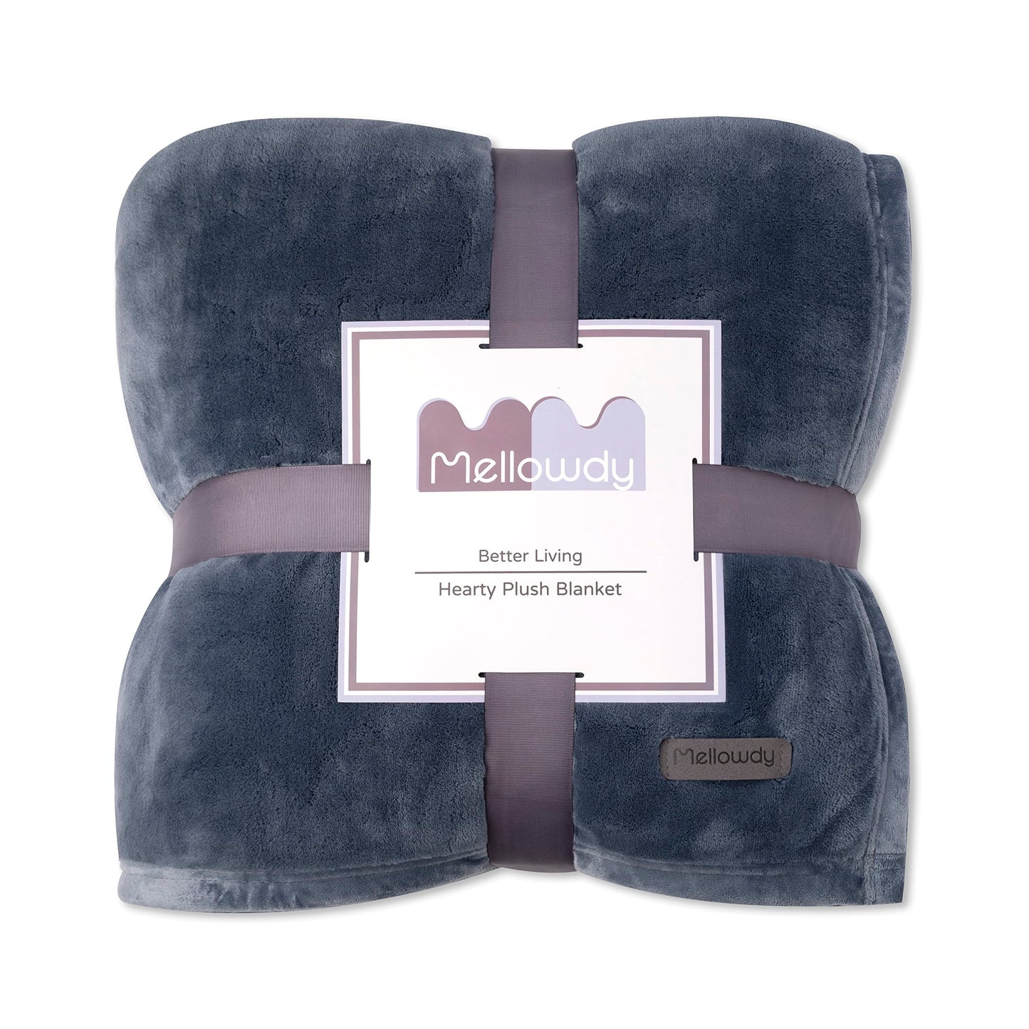 Mellowdy Extra Thick Hearty Plush Flannel Blanket (Burnt Orange, 60x80) - 500GSM Twin Size Warm Blanket for Winter, Fall | Soft, Fluffy, Cuddly, Perfect for Bed, Oversized Throw for Couch, Sofa