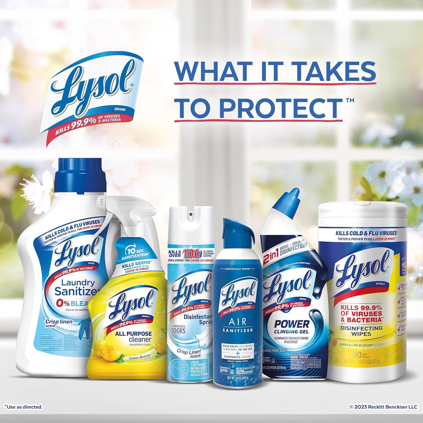 Lysol Toilet Bowl Cleaner Gel - Powerful Stain Removal & Disinfecting | Forest Rain Scent, 24oz