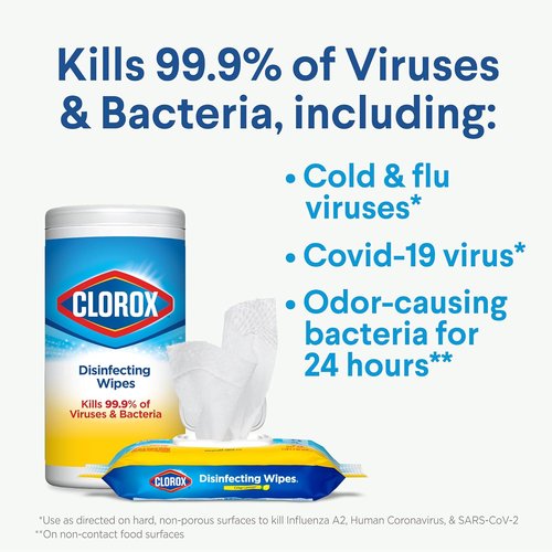 Clorox Disinfecting Wipes Value Pack - 75 Count + All Purpose Cleaner Spray Refill - 64oz Bottle