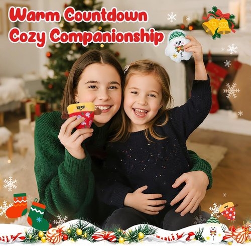 Emotional Plush Advent Calendar 2025 - 25 Mini Collectible Plushies | Unique Christmas Gift for Kids & Teens