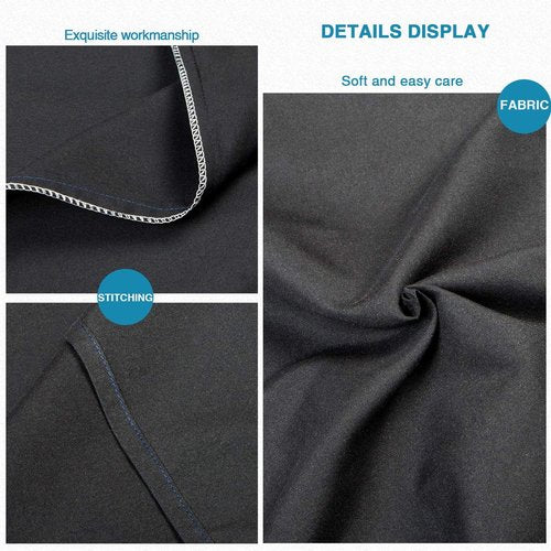 FLXXIE Pillow Cases - Soft Microfiber Standard Size Pillow Covers | Wrinkle & Stain Resistant, 2-Piece Set, 20x26, Black