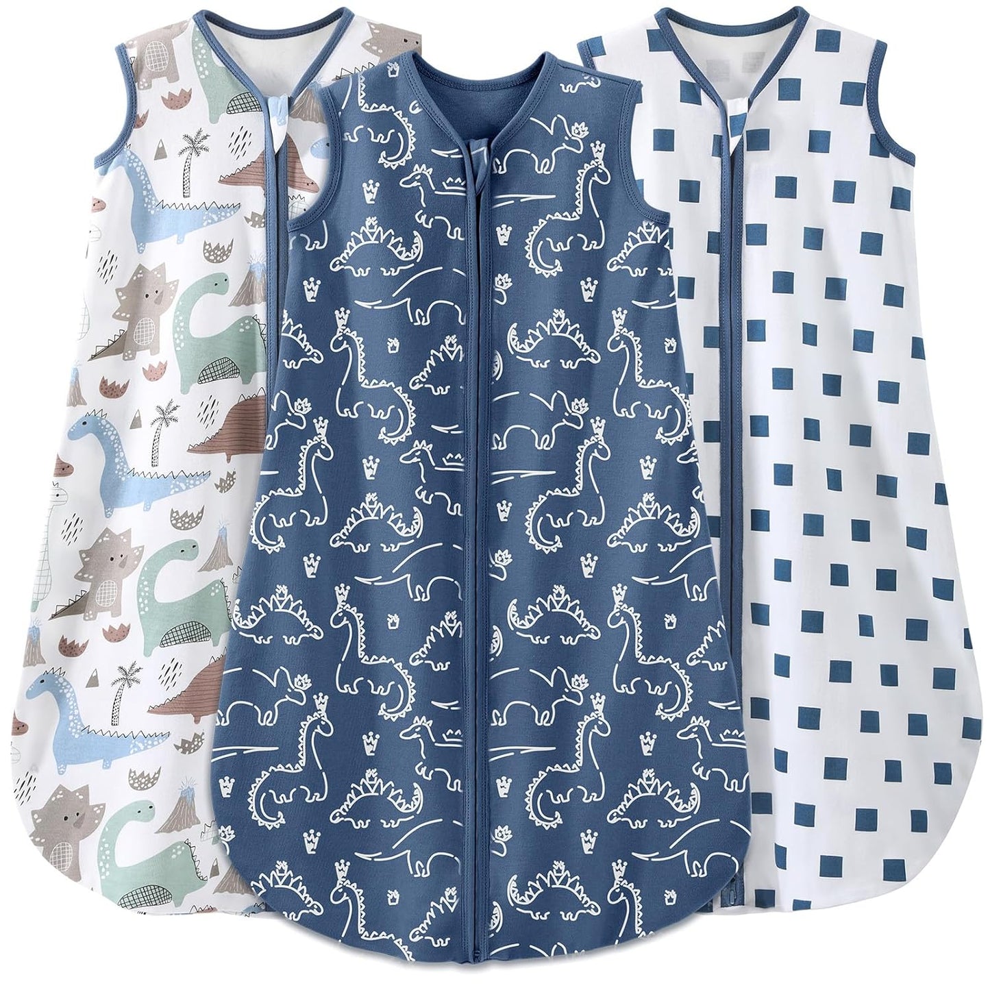 Yoofoss Baby Sleep Sack | 100% Organic Cotton Wearable Blanket for 6-12 Months | Lightweight 2-Way Zipper, TOG 0.5