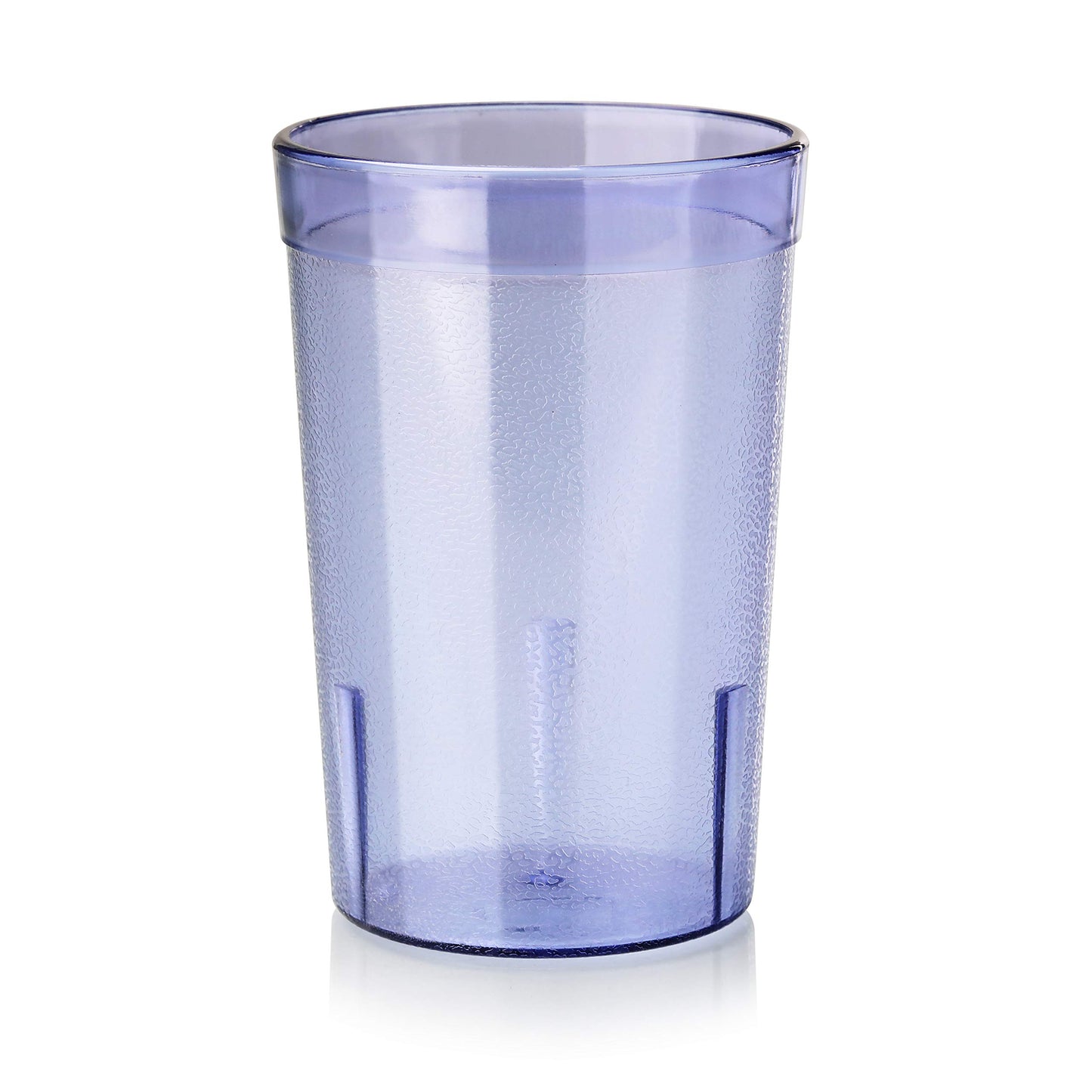 New Star Foodservice Restaurant-Grade Polycarbonate Beverage Tumblers, 8 oz, Blue, Set of 12
