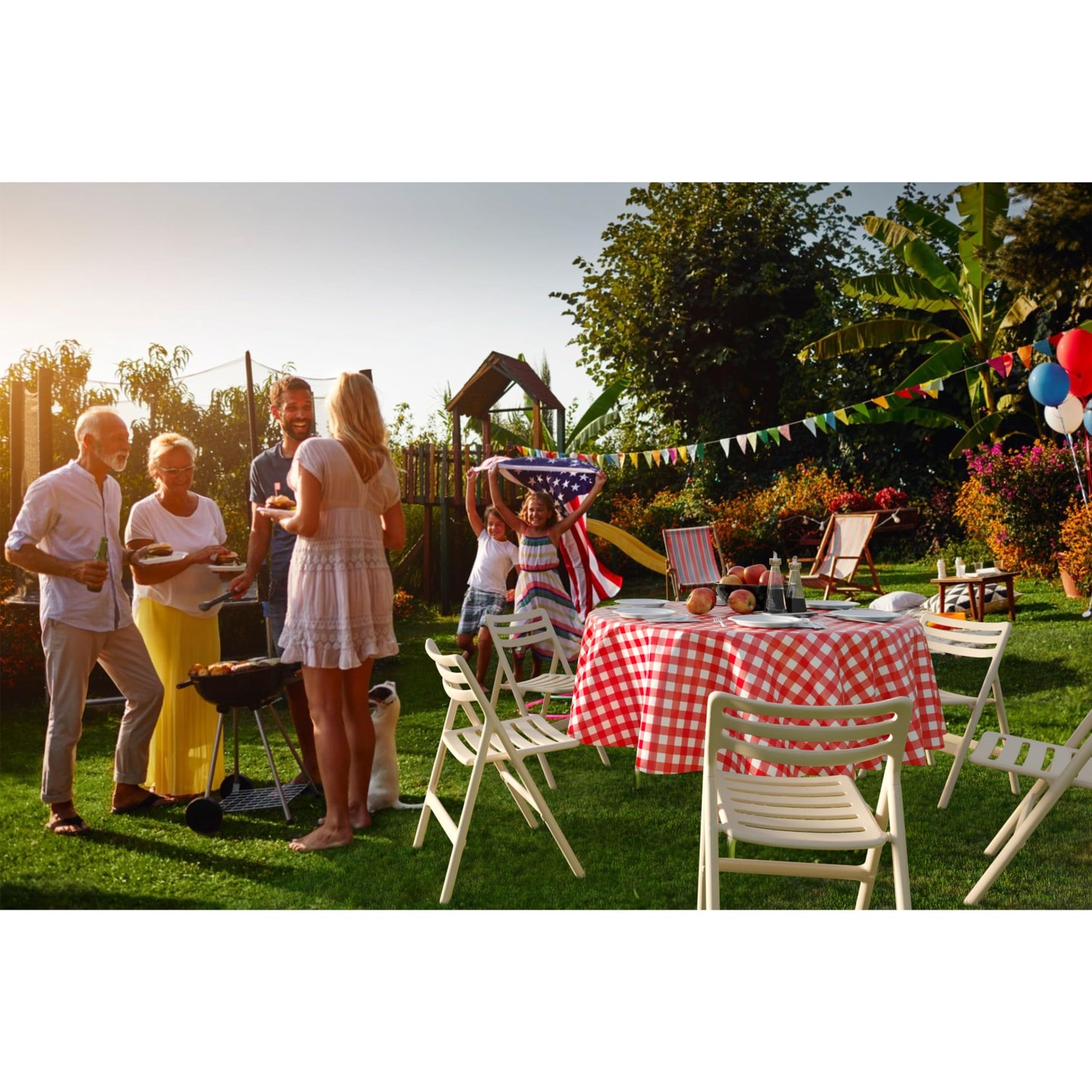 Exquisite Picnic Table Cover - 12 Pack Premium Round Tablecloth - Red & White Checkered BBQ Plastic Table Cover - Gingham Checkerboard Disposable Plastic Tablecloth 84 inch. Round
