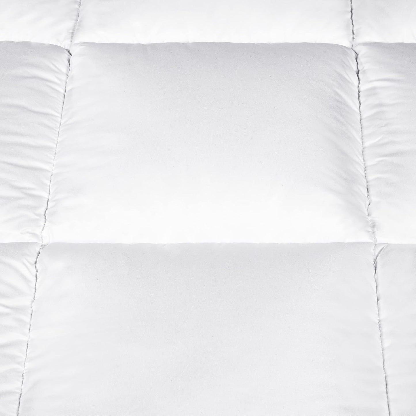 SERTA Down Illusion Comforter - Hypoallergenic Down Alternative | Full/Queen Size, White