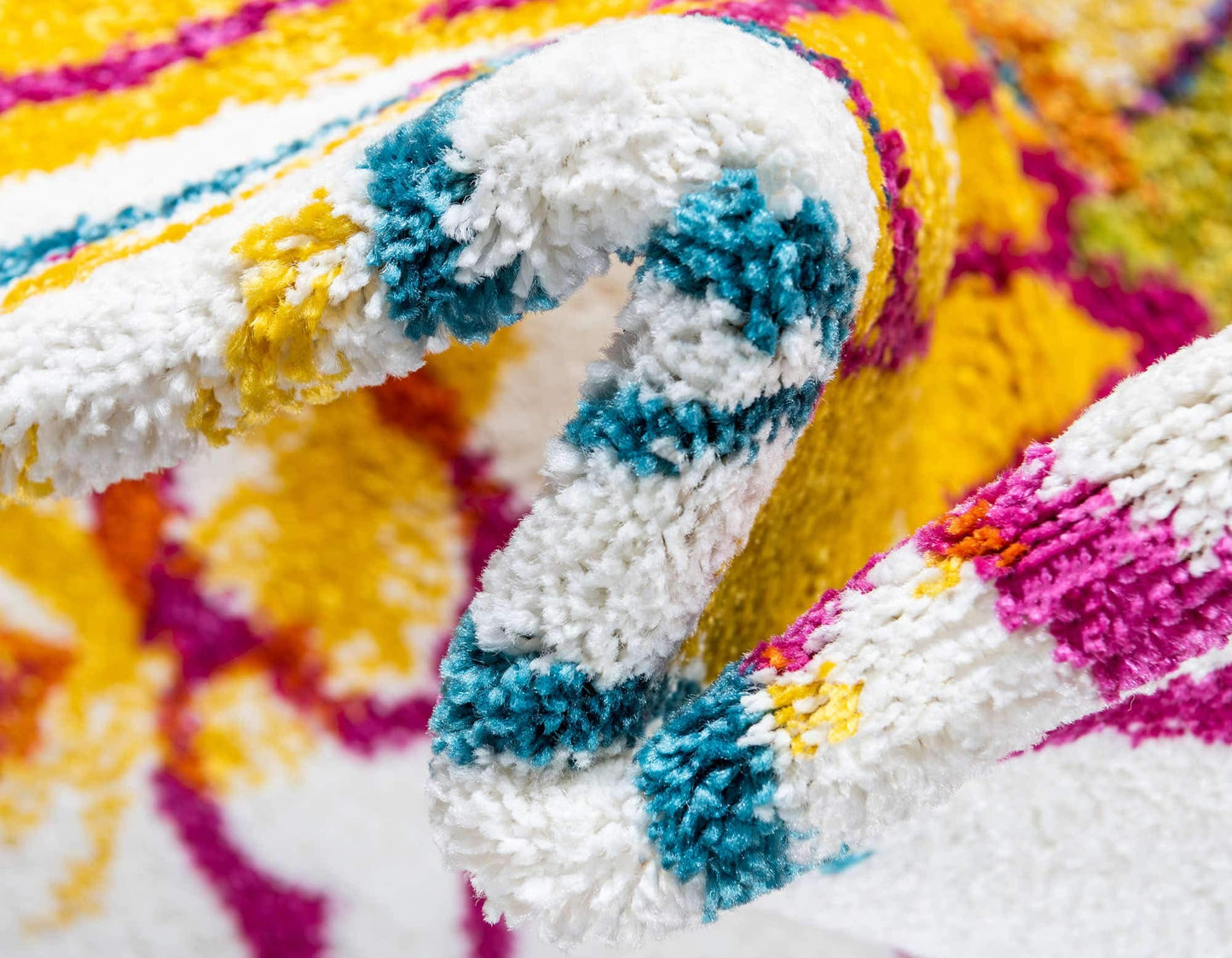 Unique Loom Lyon Collection Area Rug - Kennedy (4' x 6' Rectangle, Ivory/ Green)