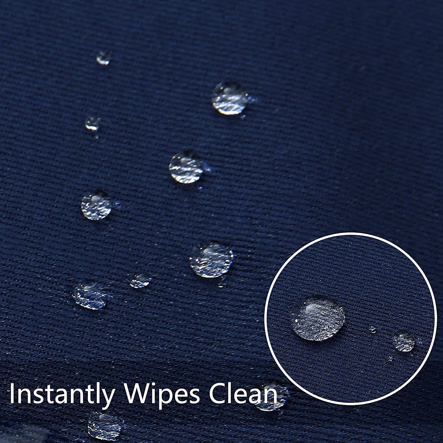 Obstal Rectangle Table Cloth, Oil-Proof Spill-Proof and Water Resistance Microfiber Tablecloth, Decorative Fabric Table Cover for Outdoor and Indoor Use (Navy Blue, 60 x 84 Inch)