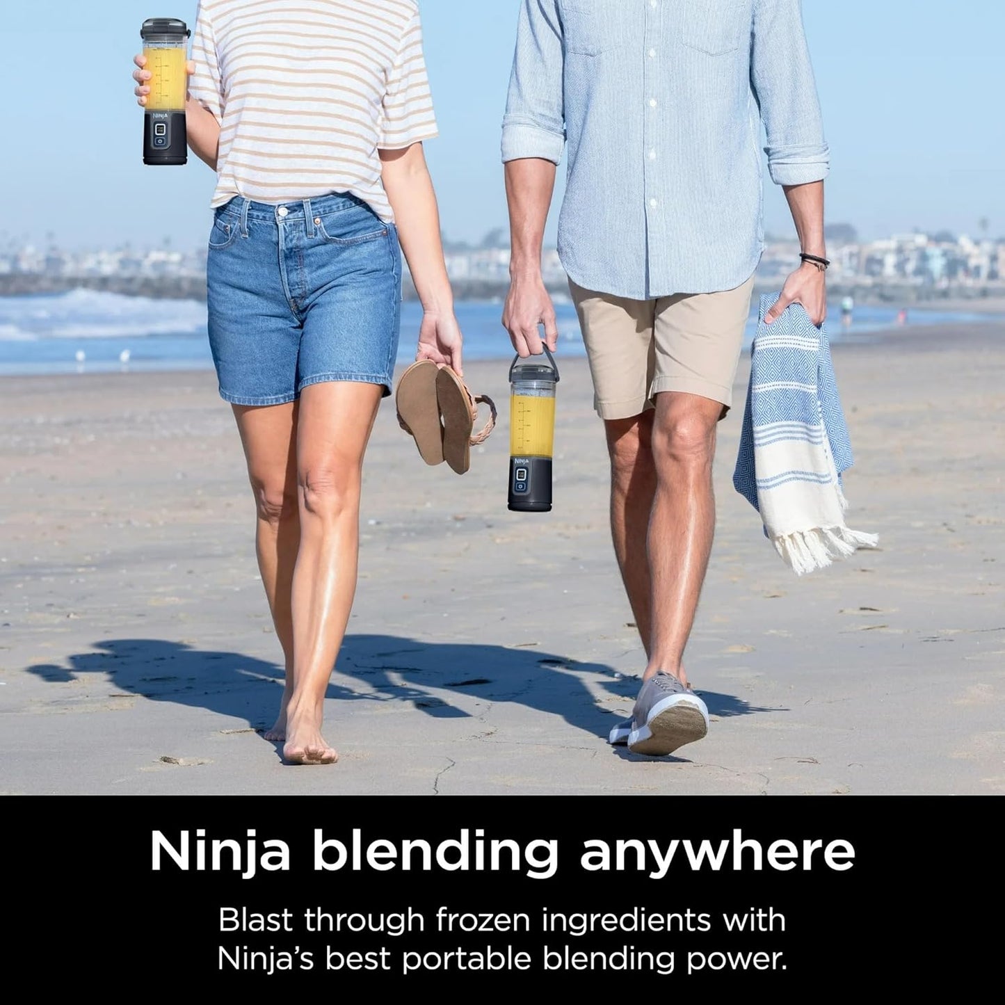 Ninja Blast Portable Blender - 16 oz. Cordless, USB-C Rechargeable, Leak-Proof Lid | Perfect for Smoothies (Black)