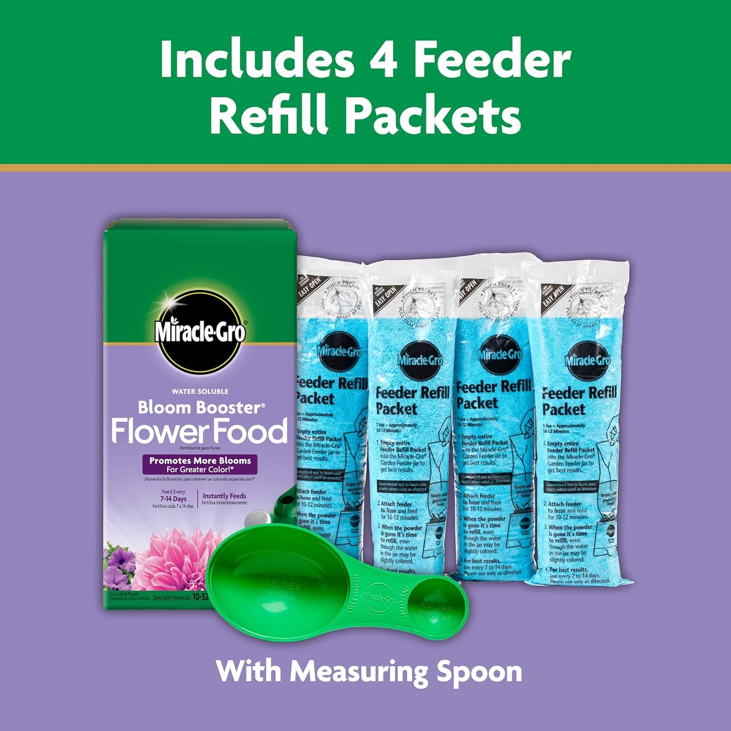 Miracle-Gro Bloom Booster Flower Food | Water Soluble Fertilizer for Vibrant Annuals & Perennials - 4 lbs.