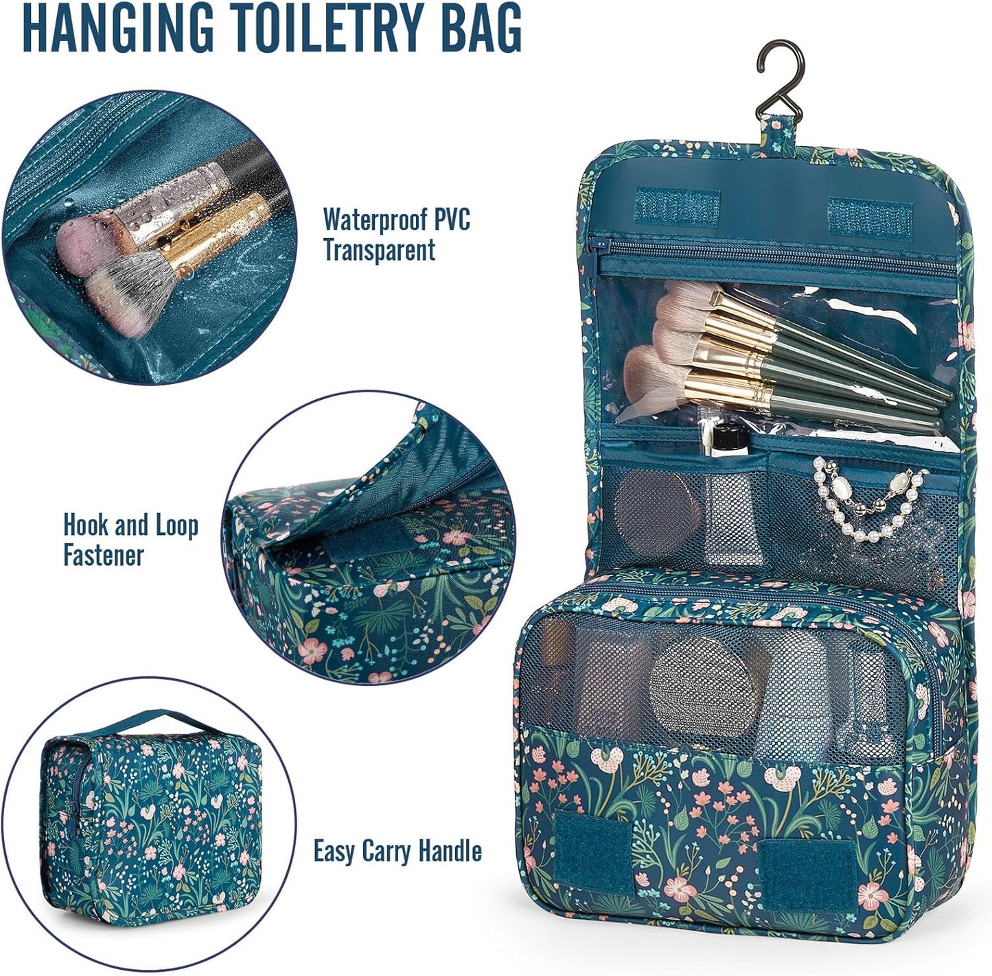 Veken Packing Cubes - 8-Piece Travel Organizer Set with Laundry Bag & Passport Holder | 4 Sizes for Luggage
