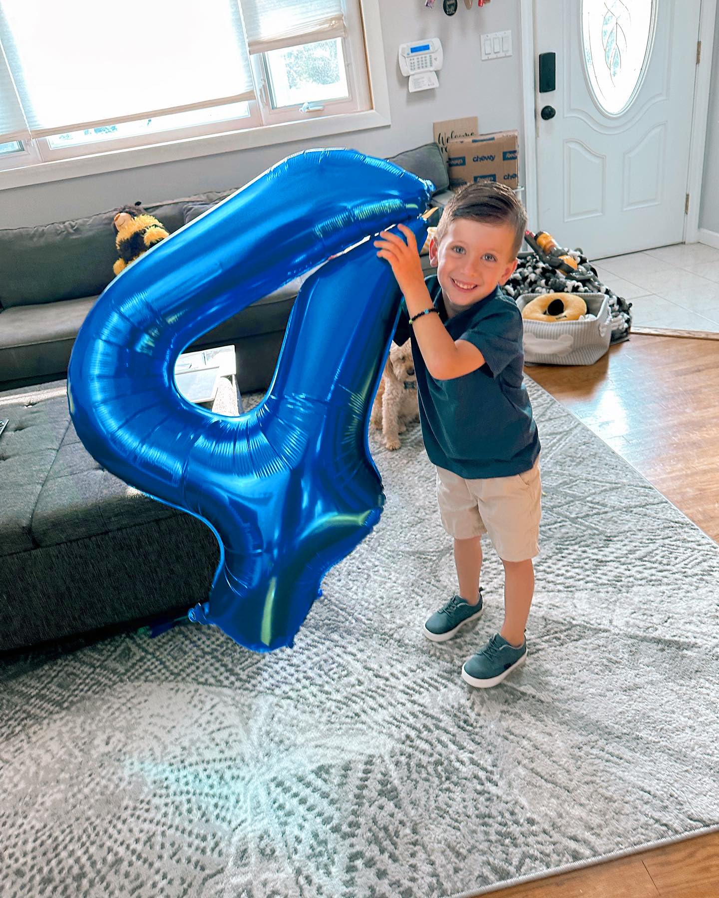 Navy Blue 4 Balloon, Number Balloon 40 Inch, 4th Blue party decorations, Four Large Numbers for Party Decor, Number 4 Balloon