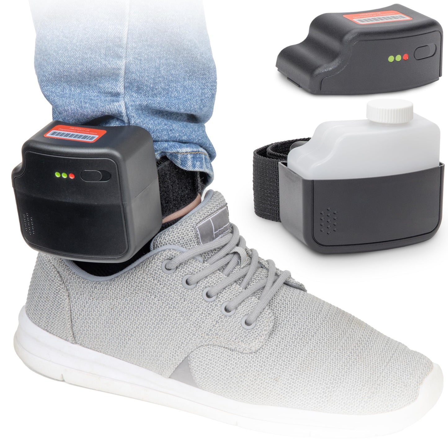 GoPong Ankle Monitor Flask (5 oz) - Hidden Alcohol Flask - Funny Liquor Gift for House Arrest Bracelet Prop