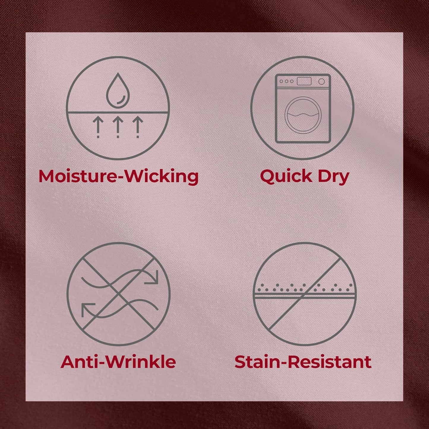 Mellanni Twin Sheets Set - 3 PC Hotel Luxury Bedding | Extra Soft, Cooling, Wrinkle-Resistant (Burgundy)
