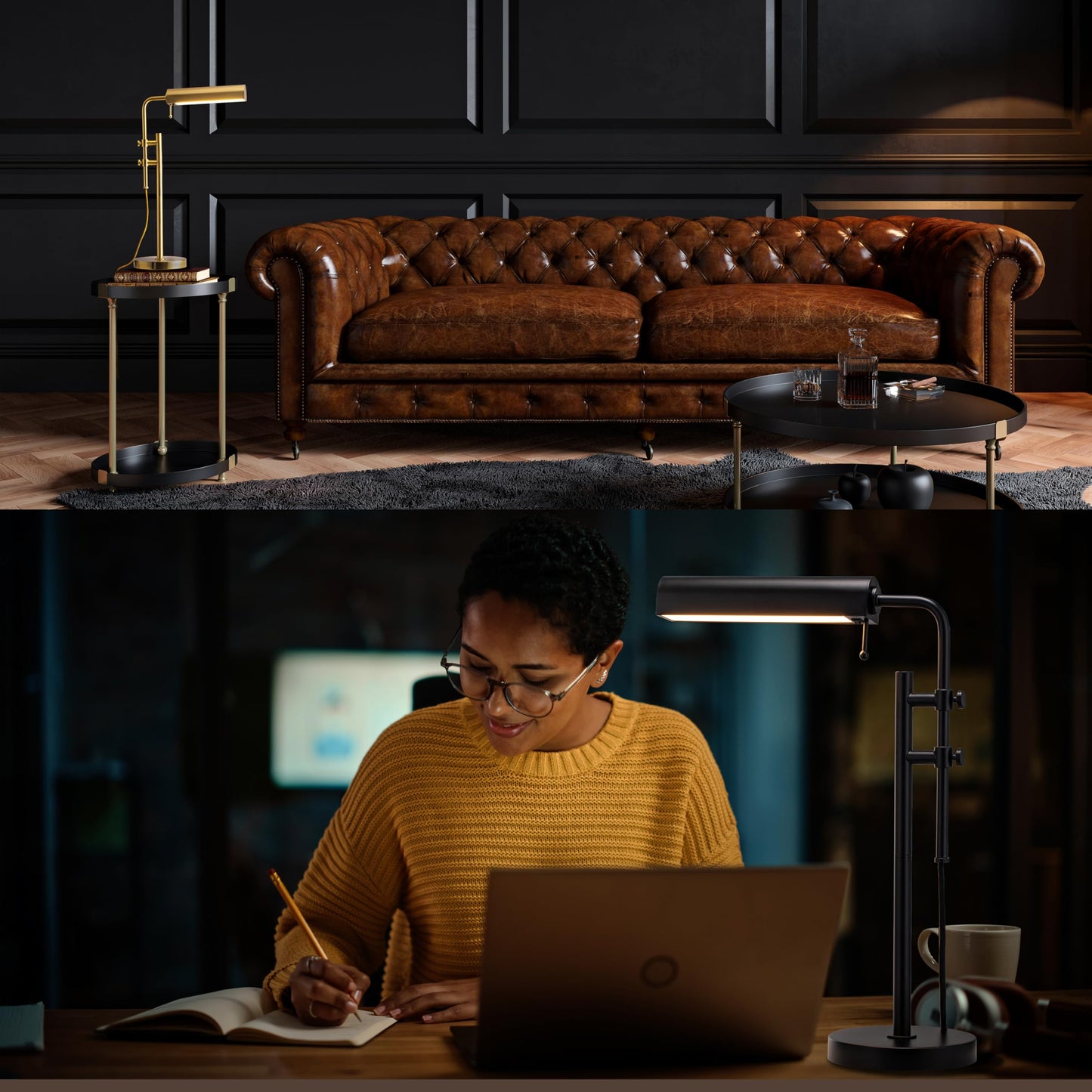 O'Bright Aurora - LED Pharmacy Desk Lamp (Brushed Nickel)