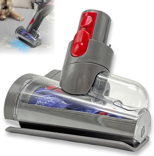 Dyson Mini Motorized Brush Head - Pet Hair Removal Attachment for V7, V8, V10, V11, V15 Vacuum Cleaners | Ideal for Upholstery & Stairs
