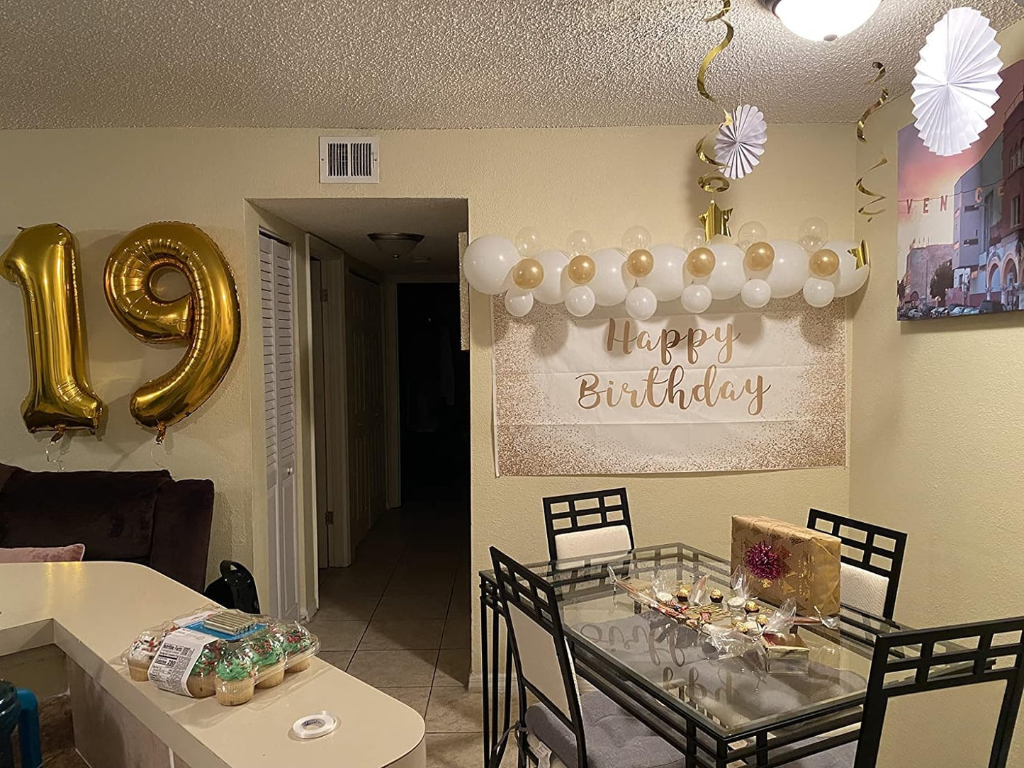 Gold 9 Balloon, Number Balloon 40 Inch, Gold Party Decorations, Giant Birthday Decorations for 9th 19th 29th 90th, Number 9 Balloon