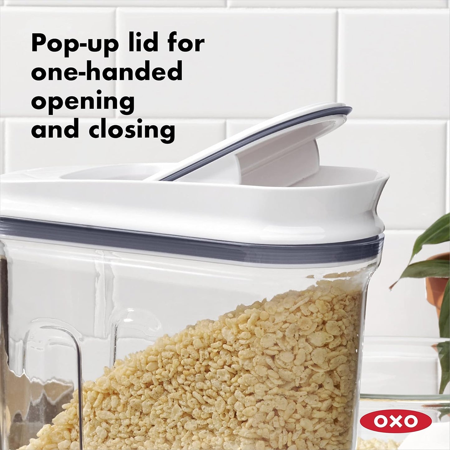 OXO Good Grips Cereal Dispenser Set - 3-Piece Airtight Storage Solution for Freshness