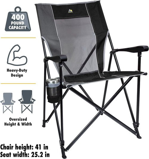 GCI Outdoor Eazy XL Chair - Portable Camping Chair for Ultimate Comfort | Lightweight & Durable