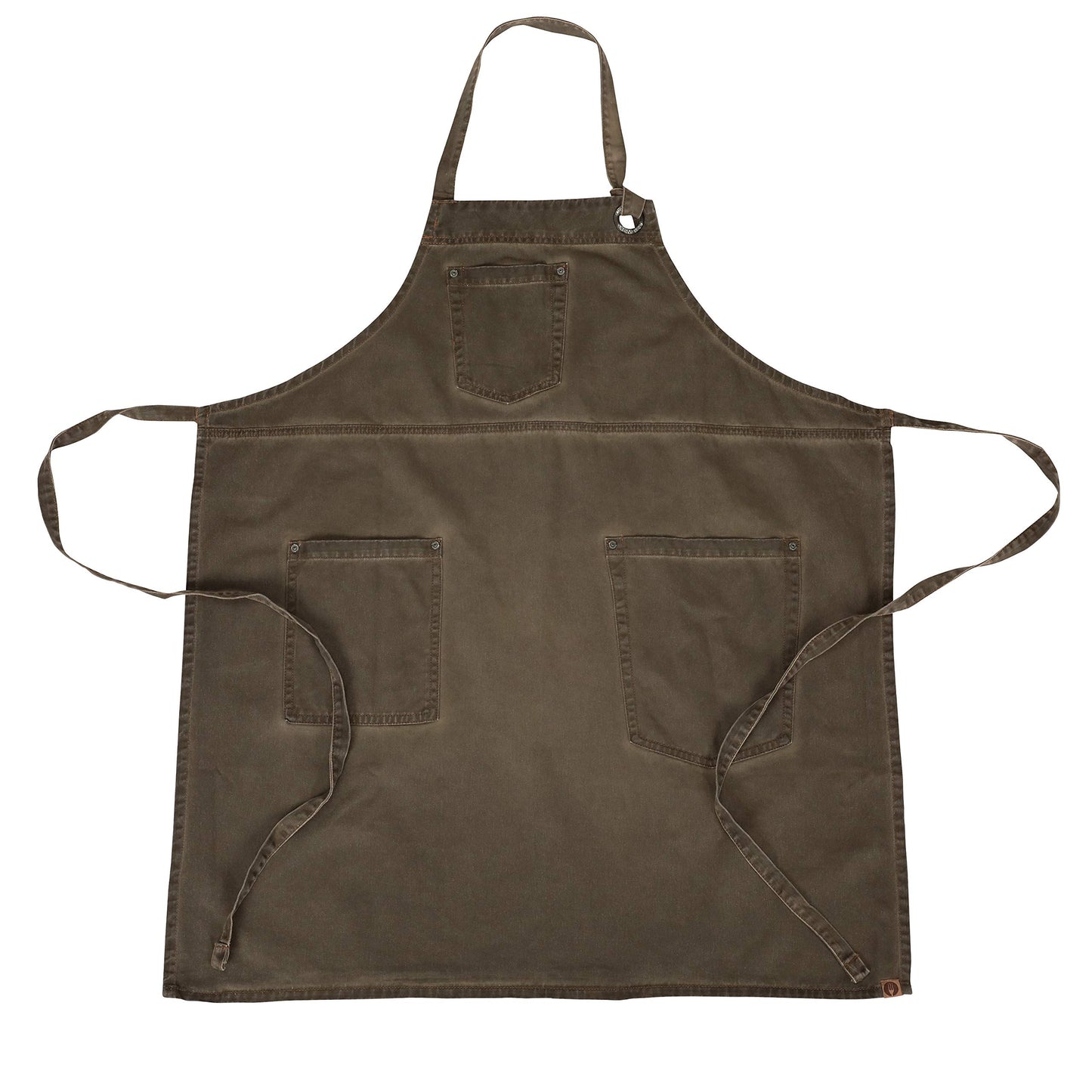Chef Works Unisex Dorset Bib Apron, Earth Brown, One Size