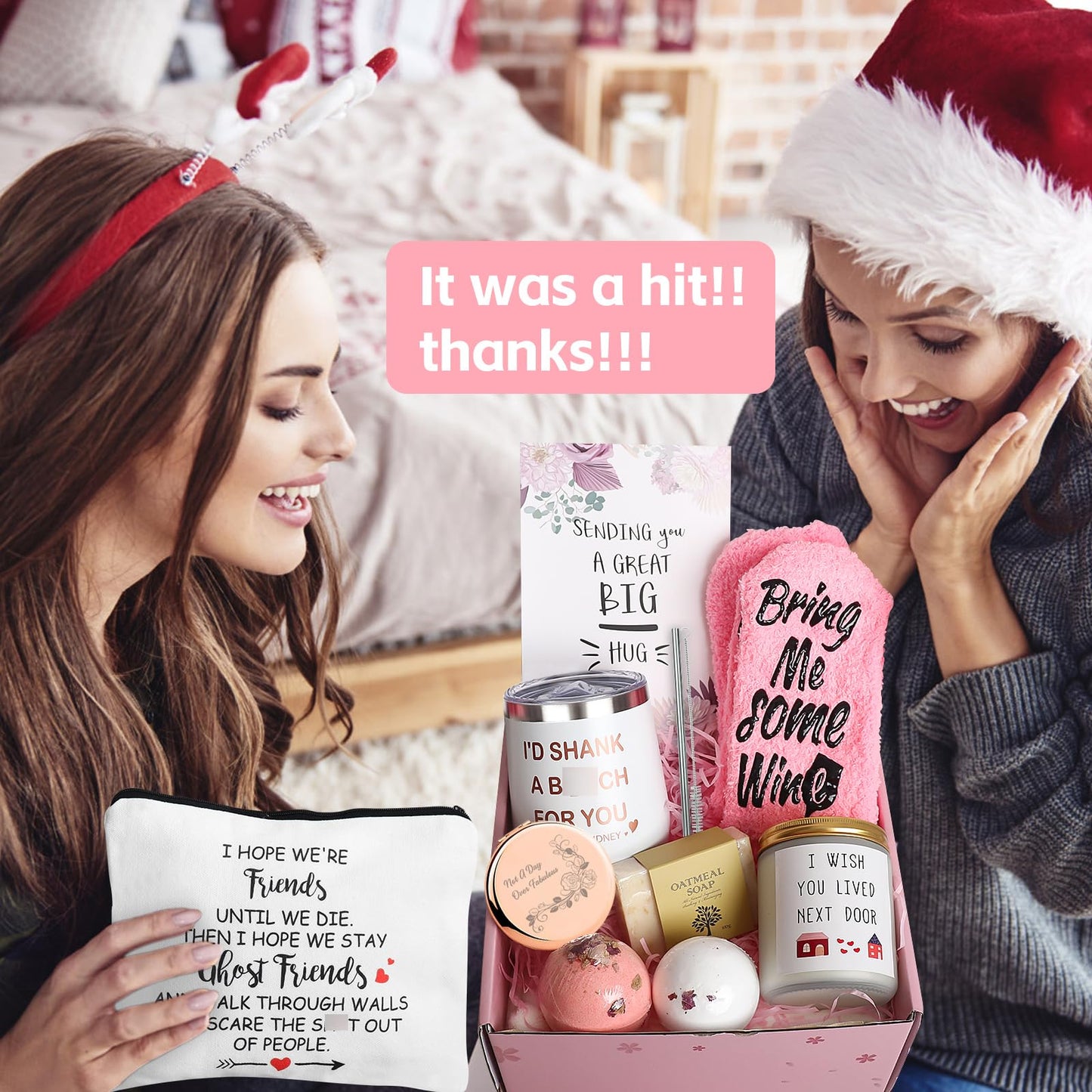 Frerdui Birthday Gifts for Women Best Friend, Best Friend Gift, Funny Friendship Gifts for Bff, Friends Female, Coworker Friends, Work Besties