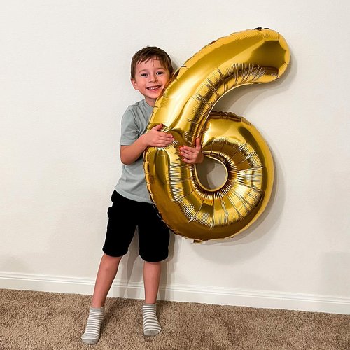 0 Balloon - Gold Birthday Number Balloons, 40 Inch Large Foil Balloons for Men Women Boys Girls Gold Themed Birthday Decorations