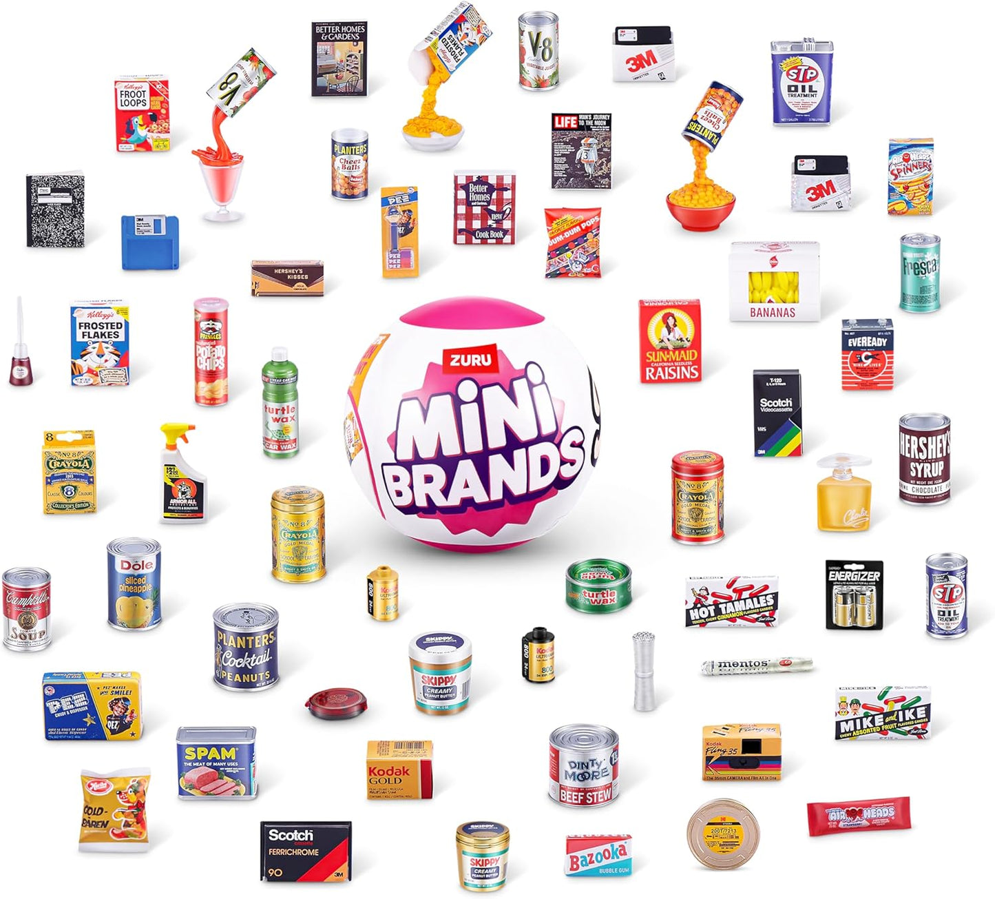 Mini Brands Retro Capsule - 60+ Mystery Minis to Collect | Real Licenses & Rare Collectibles