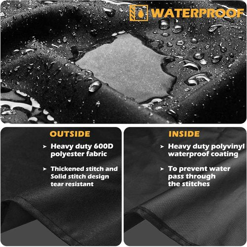 Grisun 7132 Grill Cover - Waterproof Heavy-Duty Protection for Weber Genesis II & Summit | XX-Large 72 Inch