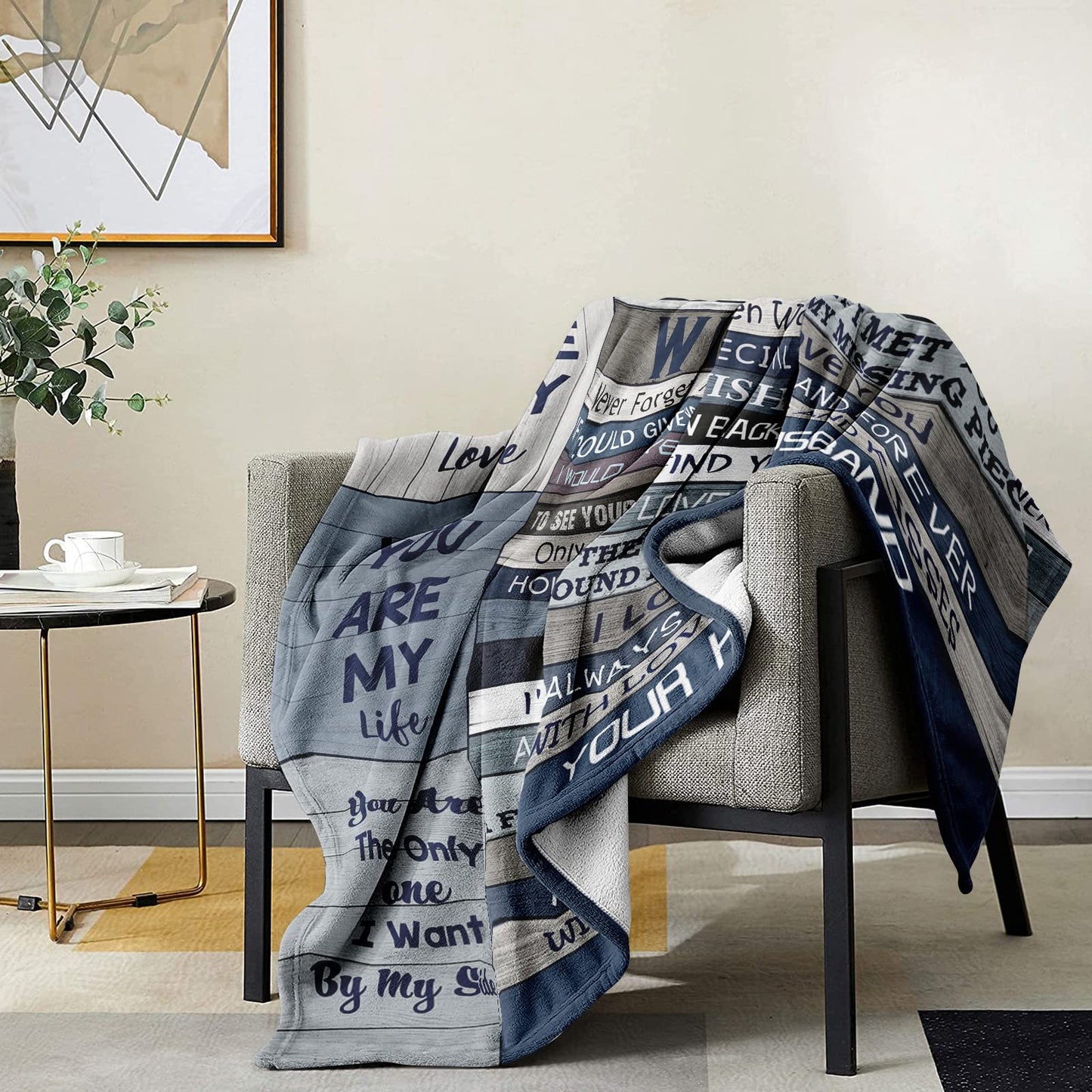 Yamco Wife Gifts from Husband - 80" x 60" Blanket for Her - I Love You Romantic Gift for Women - Cool Birthday, Christmas, Valentine's, Anniversary, Wedding Ideas