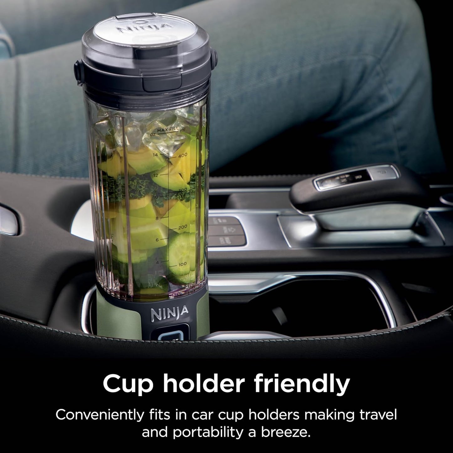 Ninja Blast Portable Blender - Cordless 18oz Personal Blender for Shakes & Smoothies | BPA-Free, Leakproof Lid, USB-C Rechargeable, Olive Green