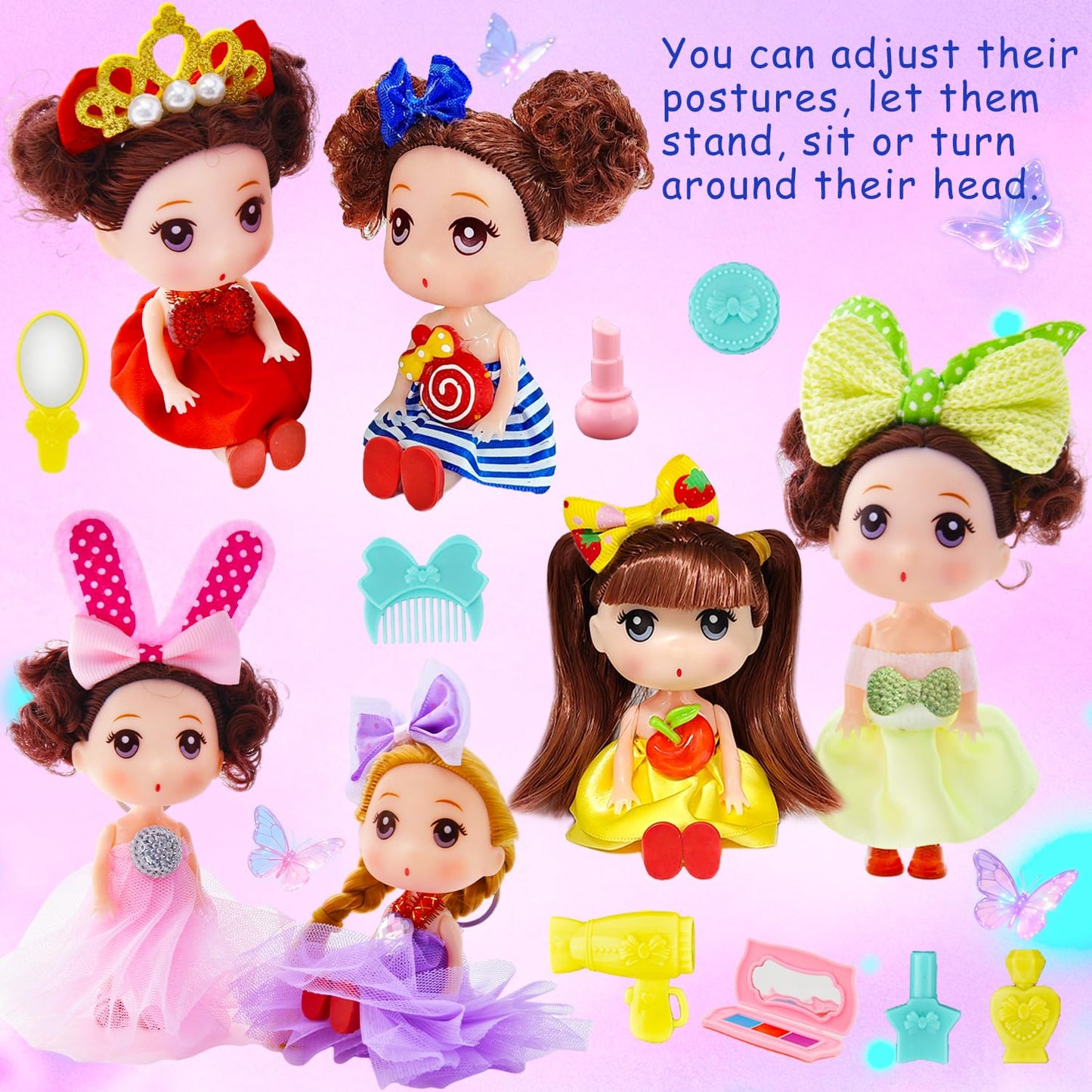 Prefilled Easter Eggs with Toys Easter Eggs Filled Easter Basket Stuffers for Toddler Girls Kids with Toys Dolls Girl Gifts Egg Hunt Non Candy Fillers Age 3 4 5 6 7 8+ Years Old
