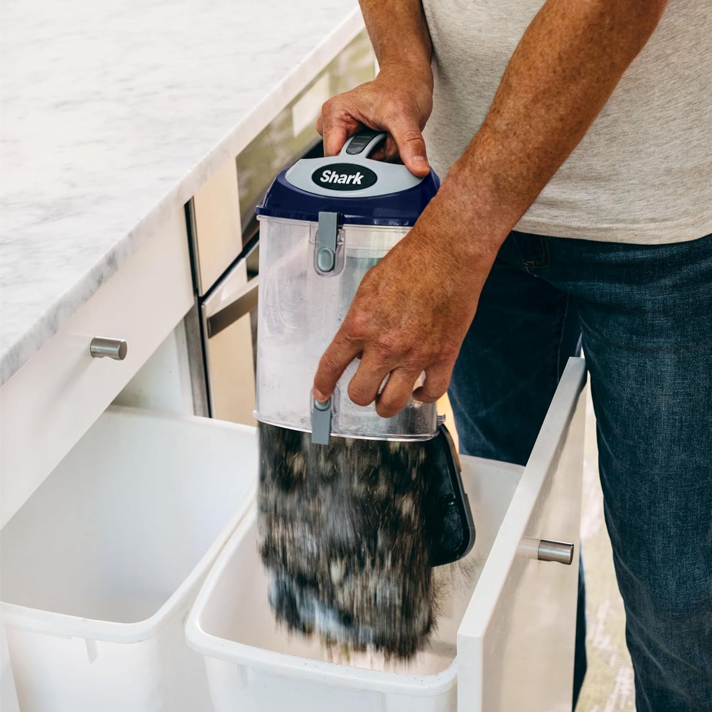Shark NV360 Navigator Lift-Away Vacuum - Powerful Suction for Multi-Surface Cleaning | Large Dust Cup, Blue