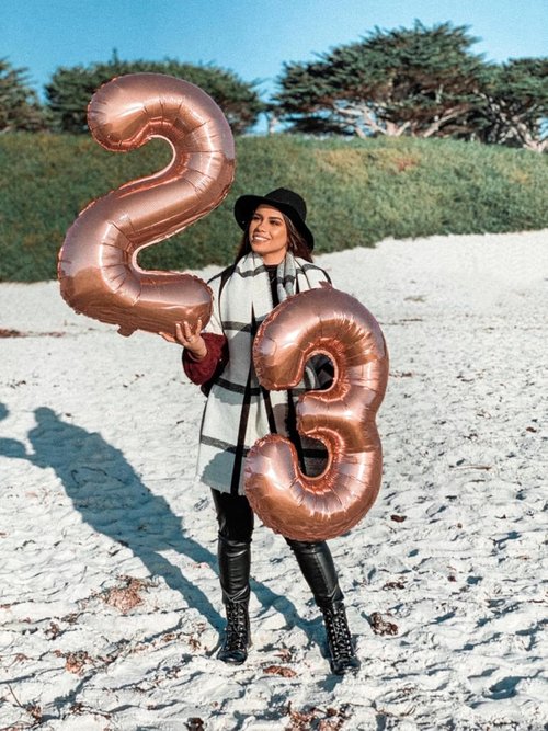 Big 23 Balloons | 40 Inch Rose Gold Number Balloons for Birthdays, Weddings & Celebrations