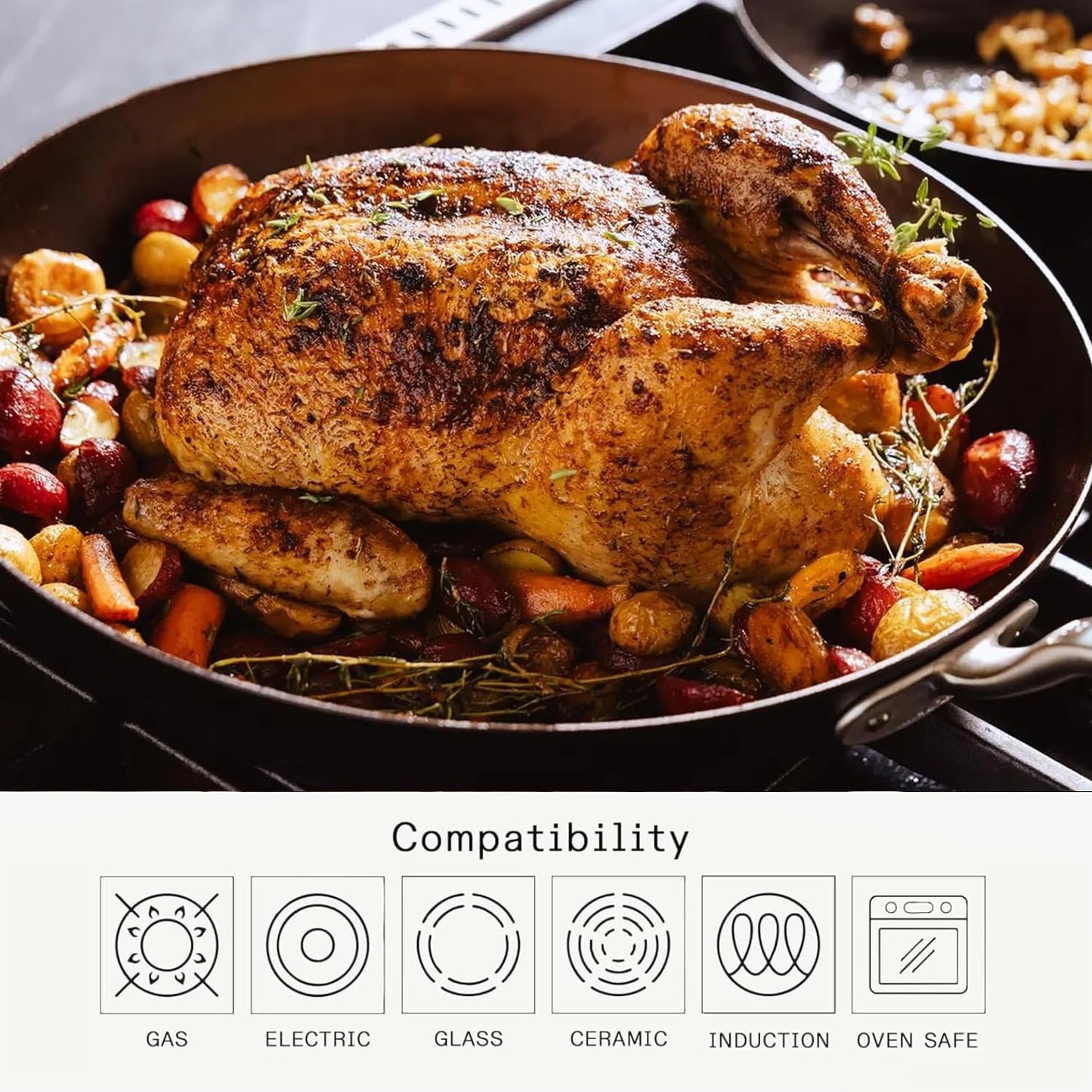 Made In Cookware - Seasoned 8" Carbon Steel Frying Pan - (Like Cast Iron, but Better) - Professional Cookware - Crafted in Sweden - Induction Compatible