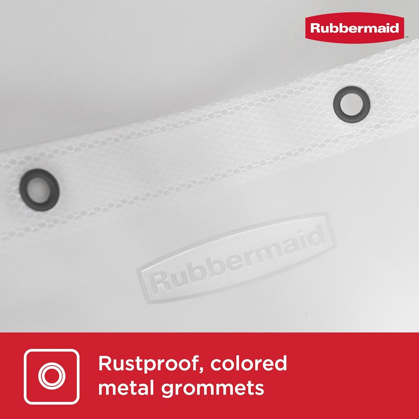 Rubbermaid Waterproof Heavyweight PEVA Shower Curtain Liner - Charcoal Gray, 70x72 Inches
