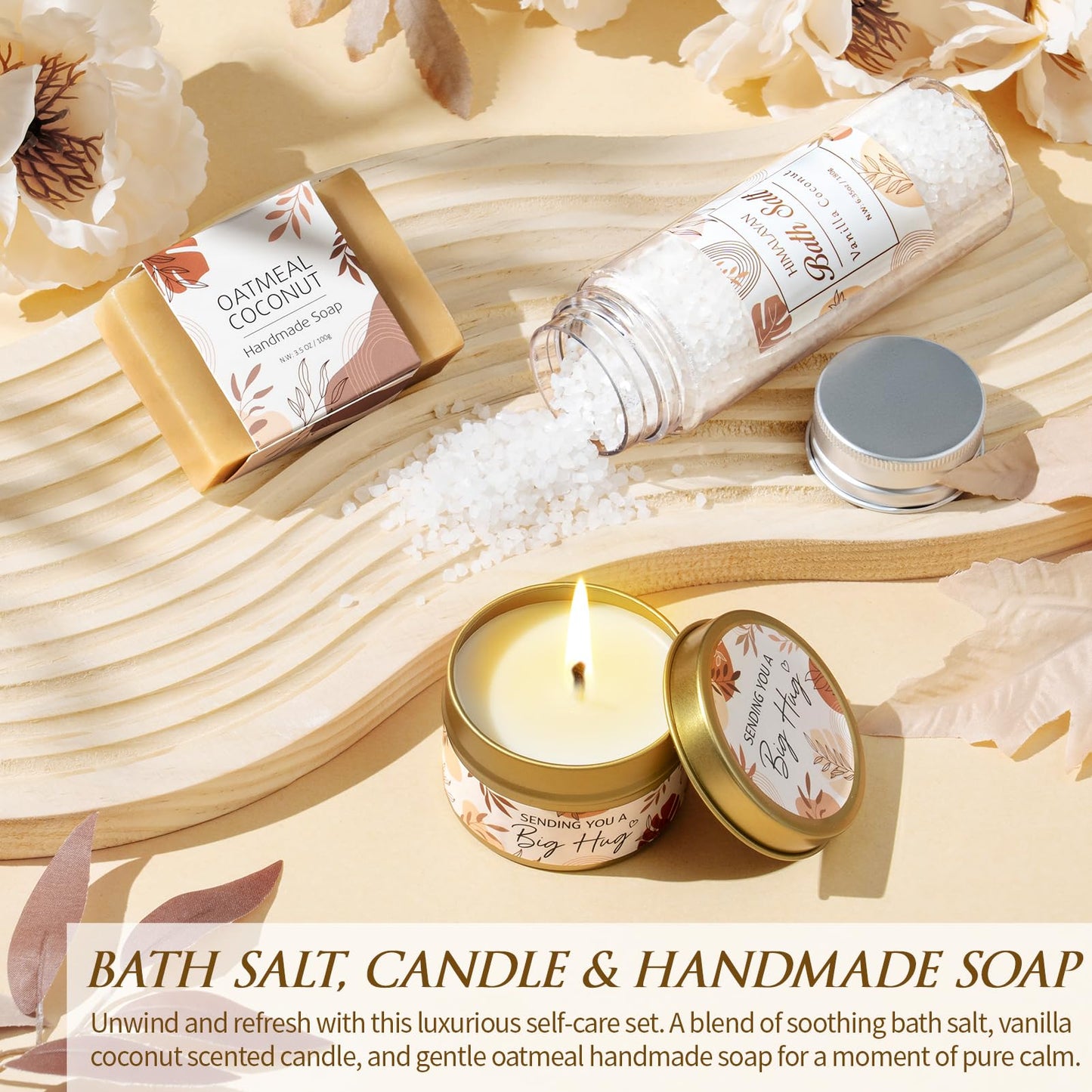 Self Care Gifts Get Well Soon Gift Baskets for Women, Mothers Day Birthday Gifts for Women Care Package, Unique Sympathy Gift Basket Spa Thinking of You Gift Set for Mom Her Wife Best Friend Sister