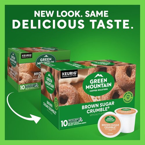 Green Mountain Coffee Roasters Brown Sugar Crumble K-Cup Pods - Medium Roast Coffee, 60 Count
