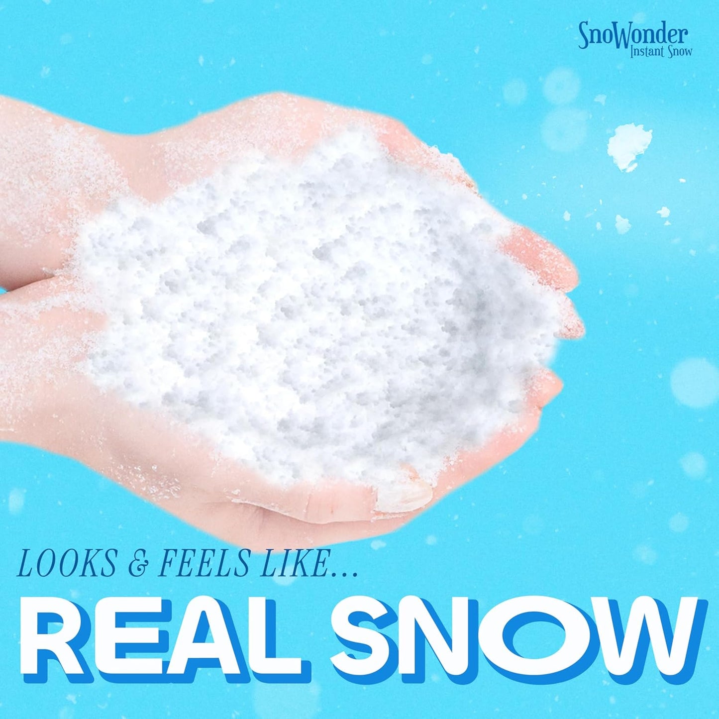 SNOWONDER Instant Artificial Snow - Perfect for Cloud Slime & Winter Decor | 240 Gallons