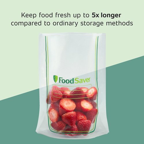 FoodSaver 1-Gallon Vacuum Sealer Bags - Commercial Grade, Reusable | 10 Count Pack