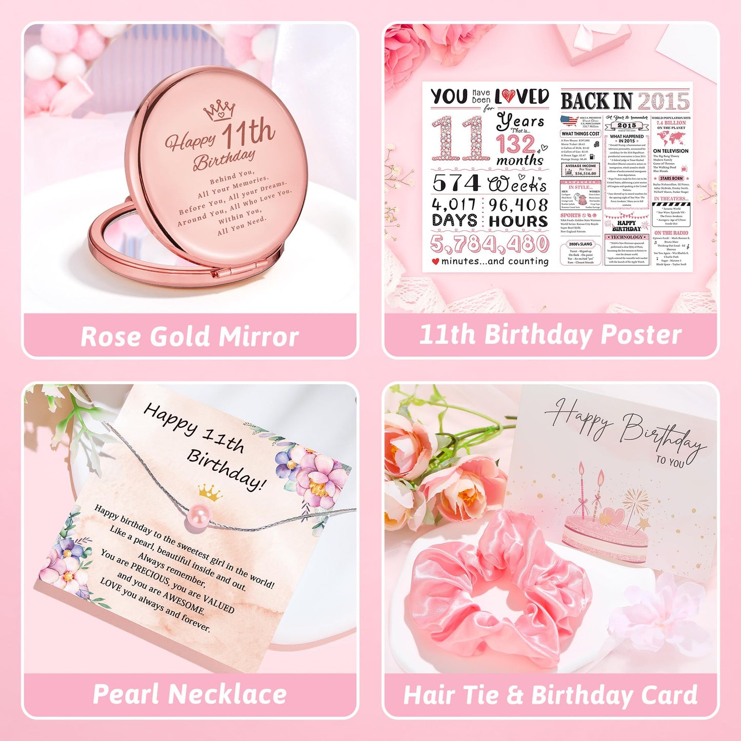 11 Year Old Girl Birthday Gifts For 11 Year Old Girl Gift Trendy Stuff Popular Happy 11Th Birthday Gifts For Girls Cool 11Th Decoration Gift Ideas Trending Presents Good Things With Tumbler Canvas Bag