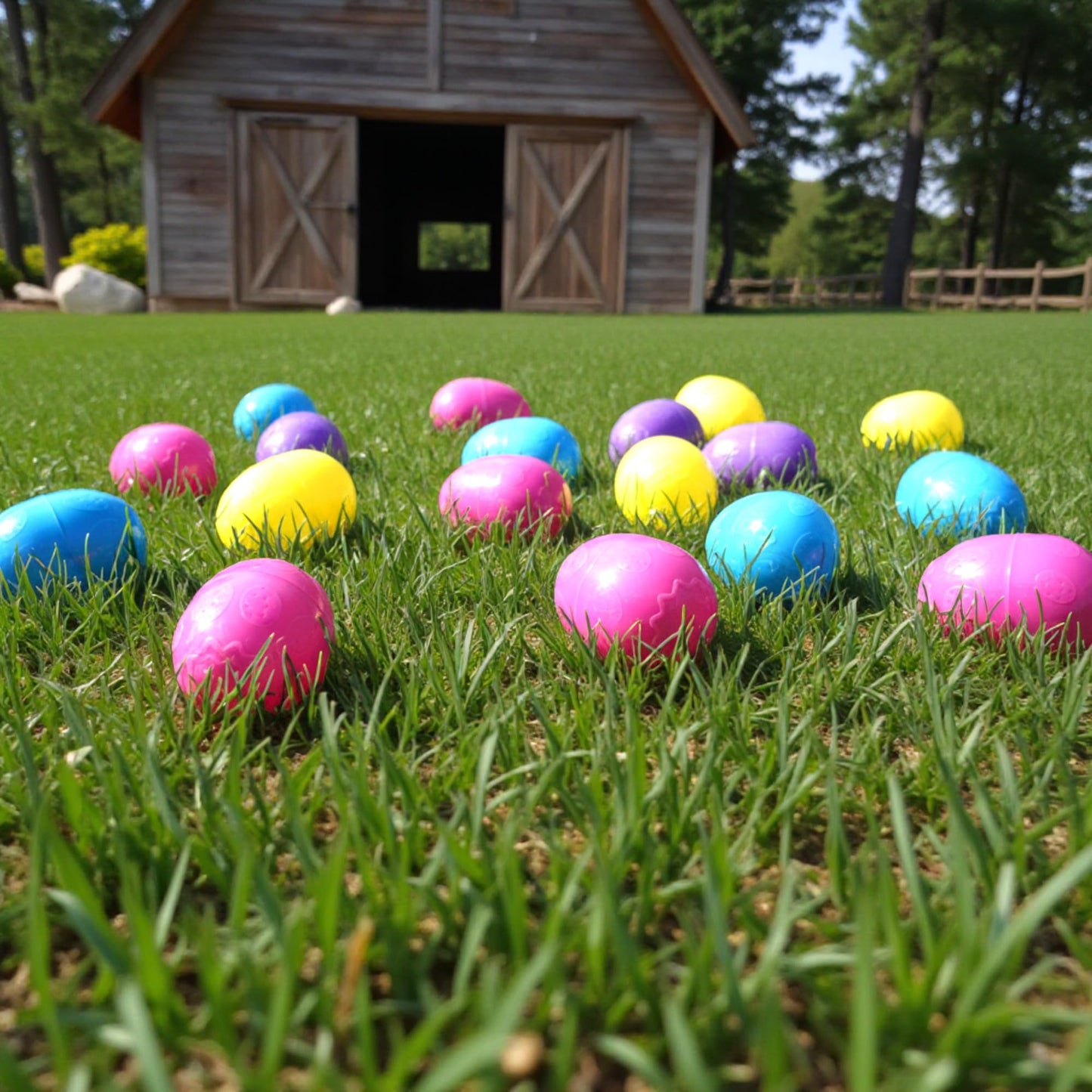 Klub Bulk Plastic Eggs Pre-Filled with Candy -24 cnt Great for Birthday's,Party's,Vendinig Machine's and Celebration Essentials with Assorted Candy-Variety of Candy in Each Egg for Kids and Adults