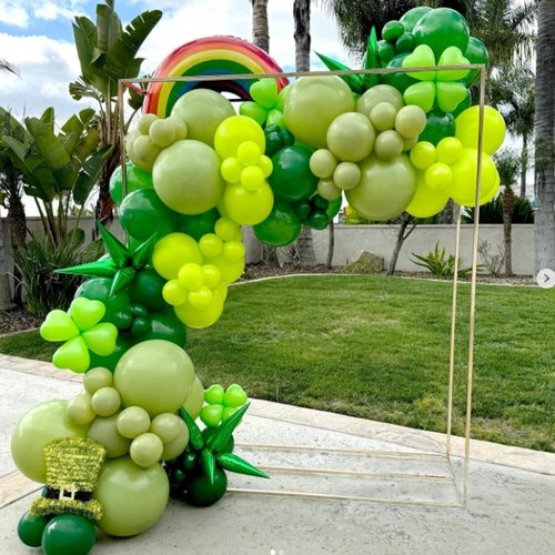 Awenztech Lime Green Balloons 12 inch, Lime Green Latex Balloon 50pcs Party Balloons for Baby Shower Dinosaur Jungle Halloween Birthday Party Decorations
