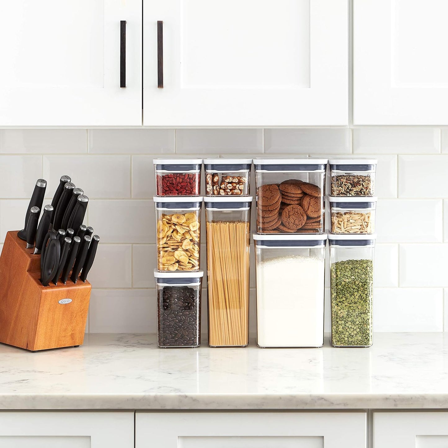 OXO Good Grips 10-Piece POP Container Set - Airtight Food Storage Solution for Freshness