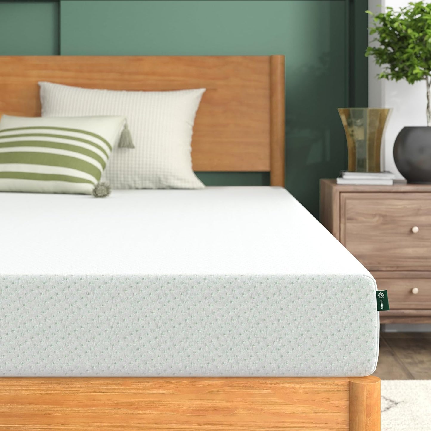 Zinus 6 Inch Green Tea Memory Foam Mattress - Full Size, Fiberglass Free, CertiPUR-US Certified