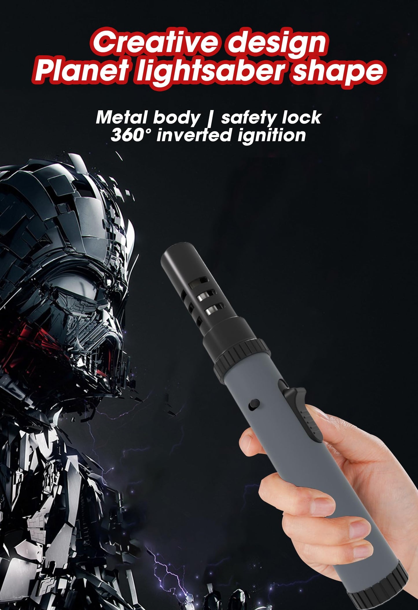 Stocking Stuffers Gifts for Men Dad Adults Torch Lighter,Lightsaber Torch Flame Butane Lighter Christmas Birthday Gifts for Dad Father Husband Grandpa, Cool Gadgets for Men 2025