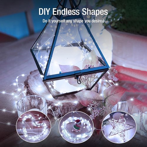 Fairy Lights 30 Pack - 7ft Battery Operated 20 LED Twinkle Lights | Waterproof Mini String Lights for DIY Party & Wedding Decor - Cool White